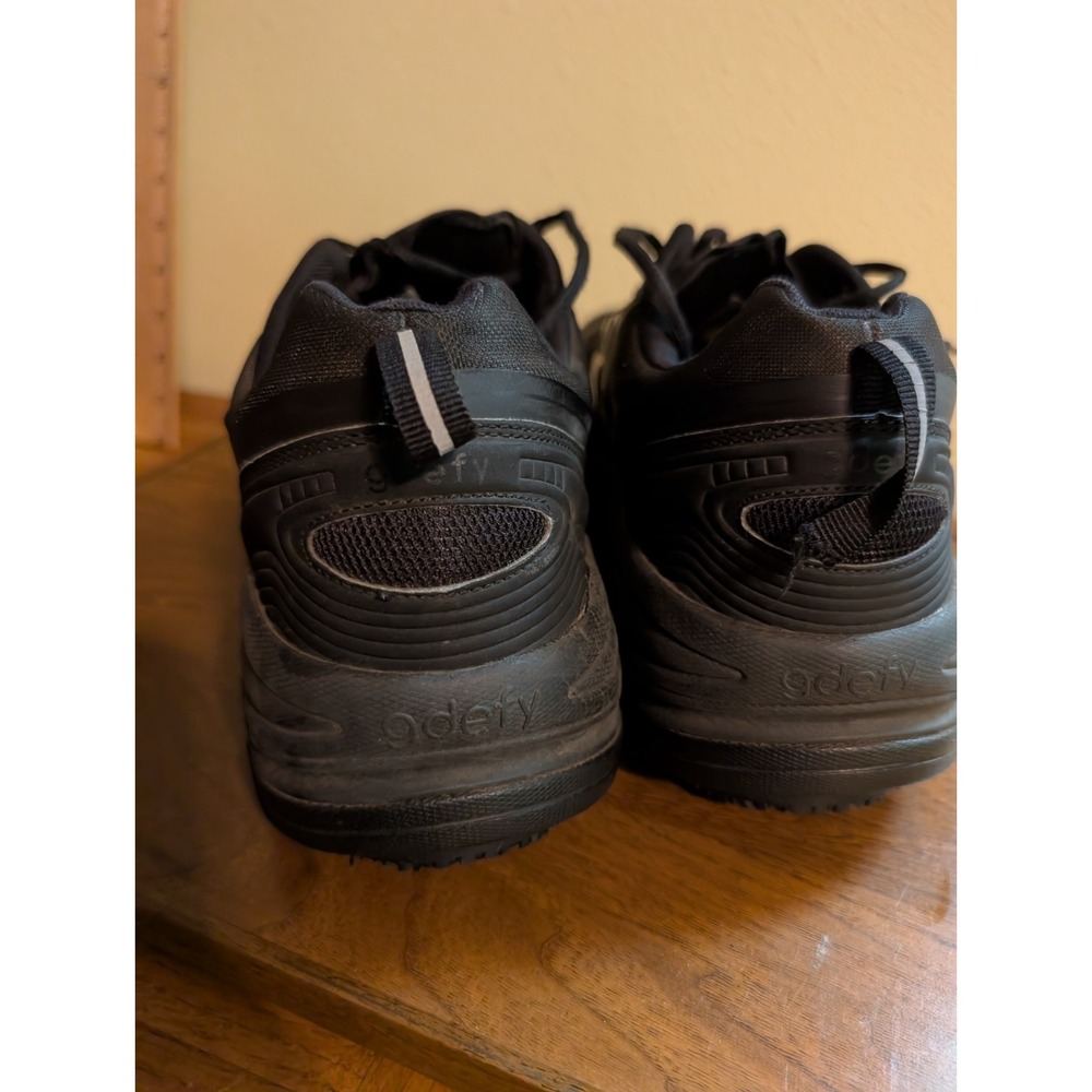 Gravity Defyer Mens Mighty Walk Sneakers Walking Shoes Black Gray Lace Up 11 - Picture 3 of 6